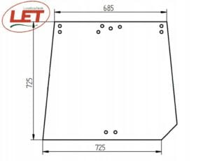 Скло заднє 3C59170550